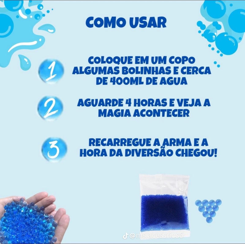 Arminha automática de bolinhas de gel